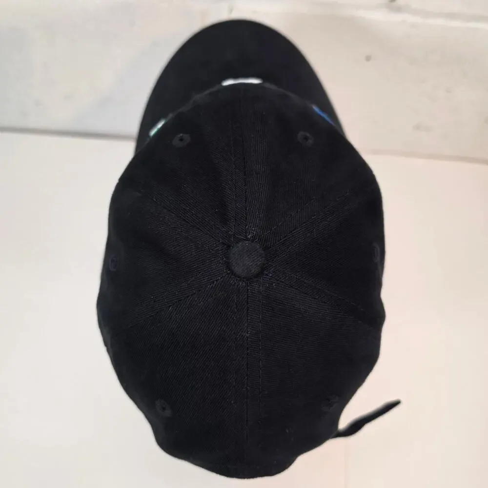 Disney Mickey & Friends Dad Hat Black Mickey Donald Goofy Adjustable Strap Cap